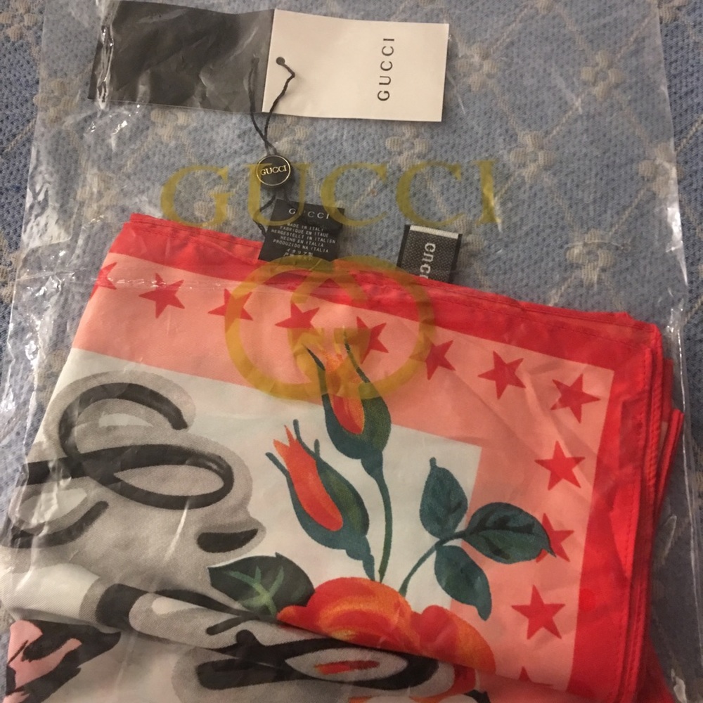 Garden silk scarf gucci - Picture 4 of 5